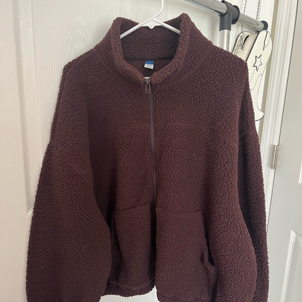 Cozy Brown Sherpa Jacket